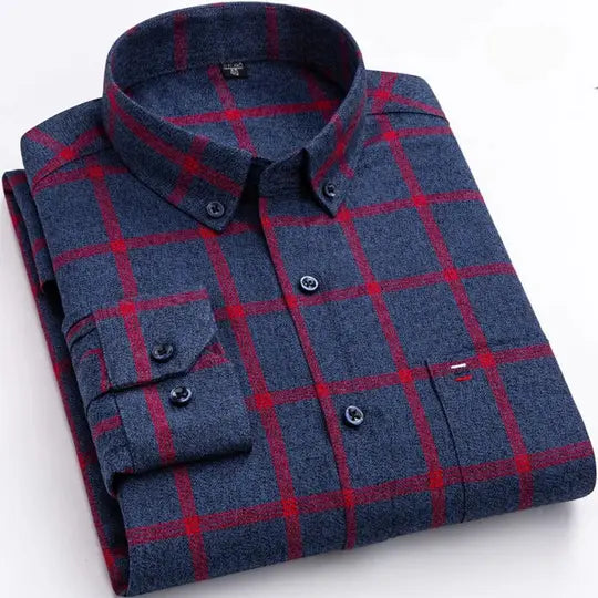 Classic Cotton Shirt – Casual Formal, Timeless Design FOUR RIVAGE