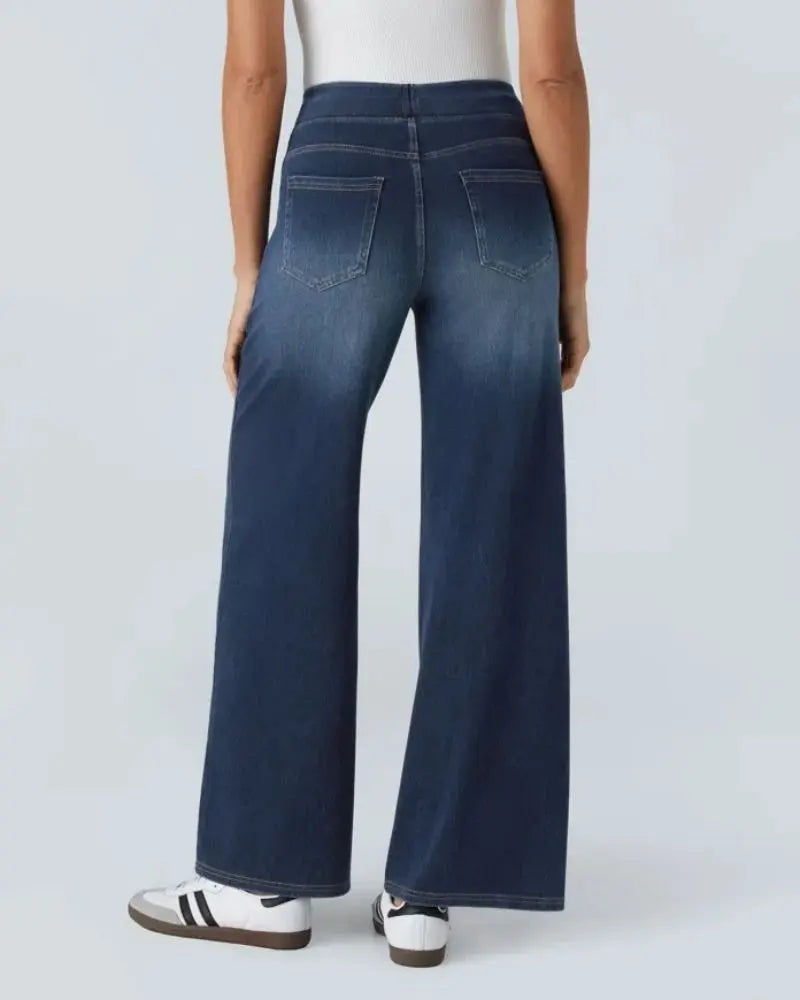 Ivyshape | Super Stretch Wide Leg Jeans Ivyshape