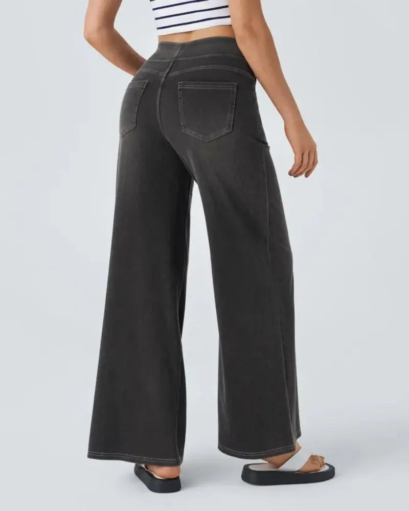 Ivyshape | Super Stretch Wide Leg Jeans Ivyshape