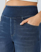 Ivyshape | Super Stretch Wide Leg Jeans Ivyshape