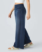 Ivyshape | Super Stretch Wide Leg Jeans Ivyshape