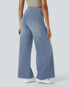 Ivyshape | Super Stretch Wide Leg Jeans Ivyshape