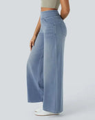 Ivyshape | Super Stretch Wide Leg Jeans Ivyshape