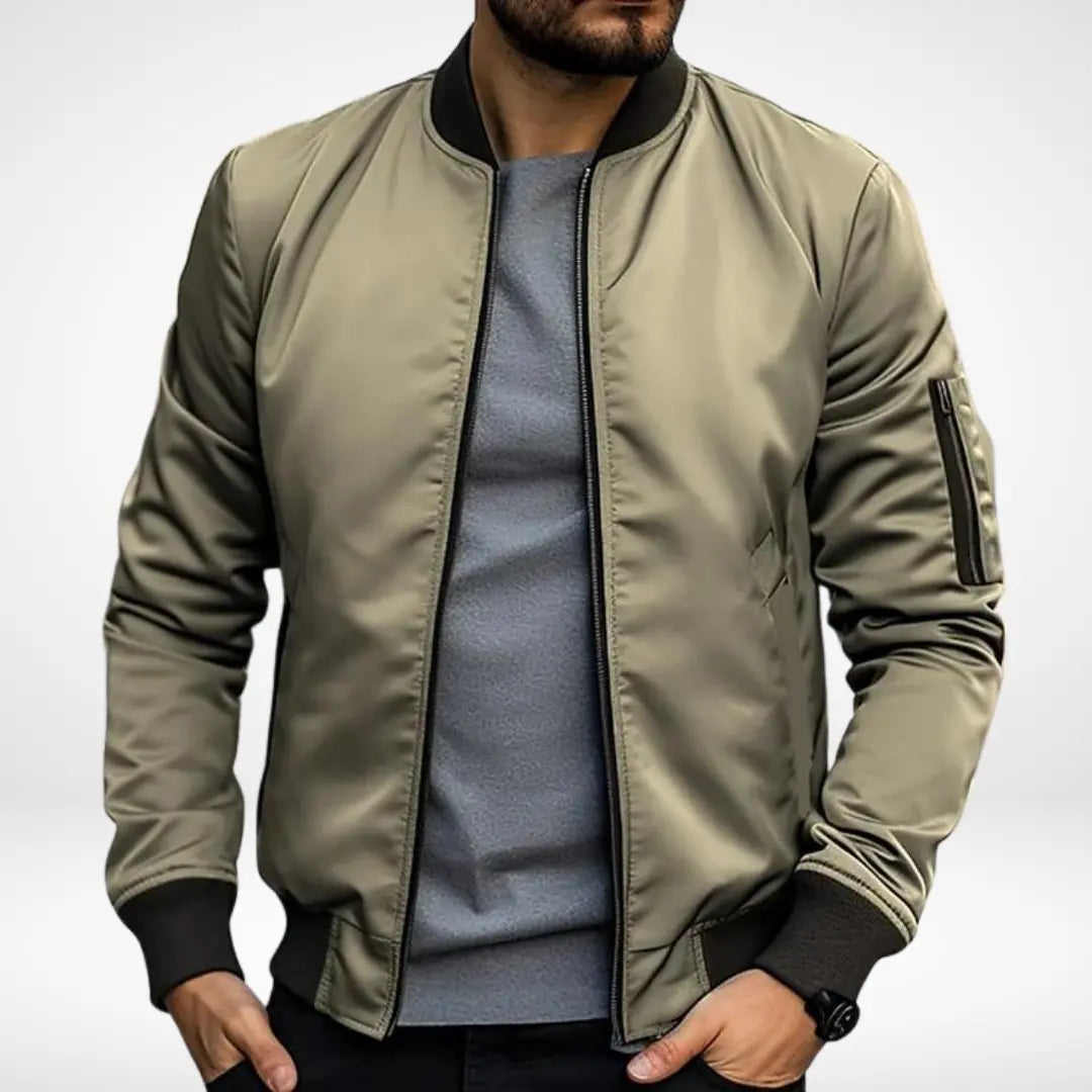 Slim Fit Lightweight Bomber Jacket FOUR RIVAGE