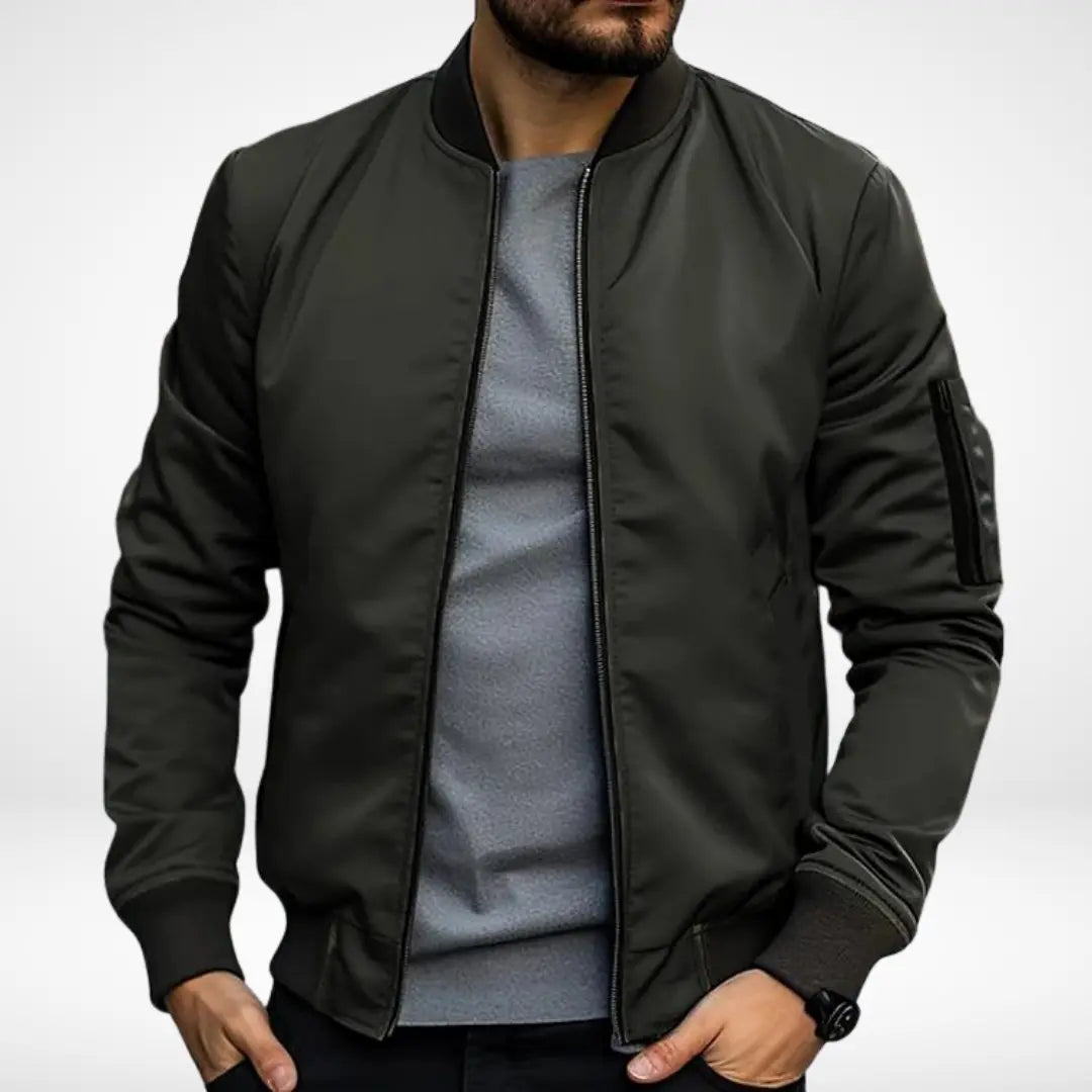 Slim Fit Lightweight Bomber Jacket FOUR RIVAGE