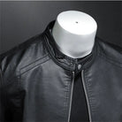 Bomber Leather Jacket – Slim Fit, Classic Motorcycle Style FOUR RIVAGE