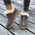 Low Heel Faux Fur Lined Slip-On Platform Snow Boots FOUR RIVAGE