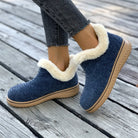 Low Heel Faux Fur Lined Slip-On Platform Snow Boots FOUR RIVAGE