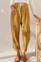 Relaxed Straight Leg Corduroy Trousers FOUR RIVAGE