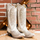 Rhinestone Embroidered Vintage Western Cowboy Boots FOUR RIVAGE