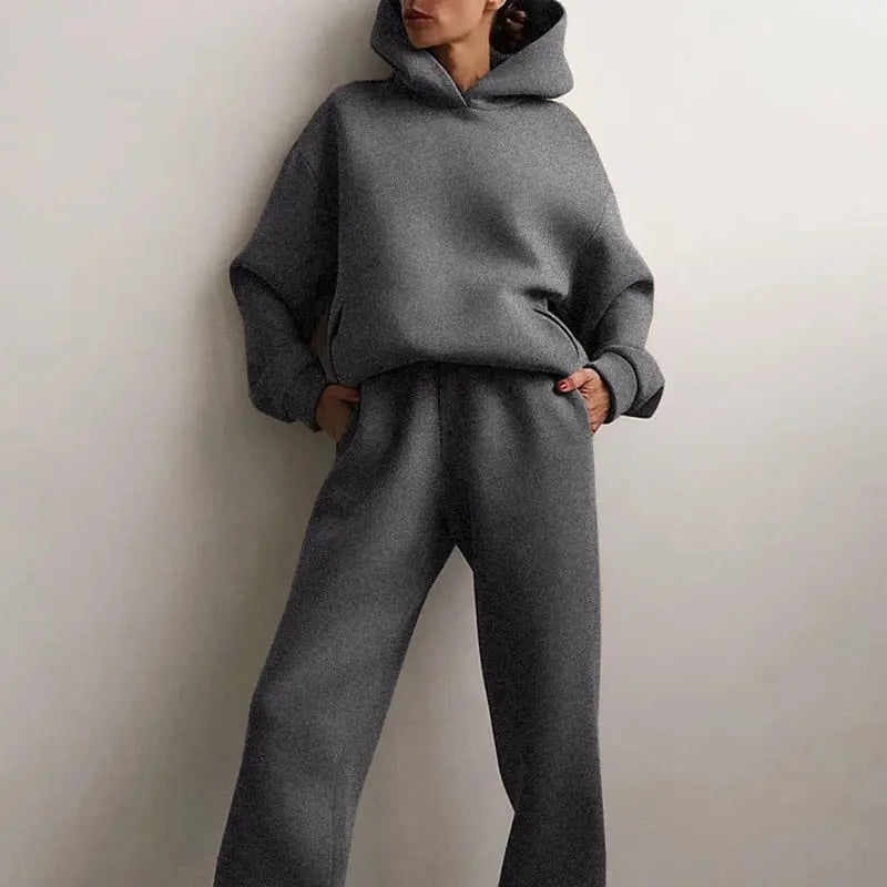 Tracksuit Set, Autumn Hoodie Sweatpants, Casual Loungewear FOUR RIVAGE