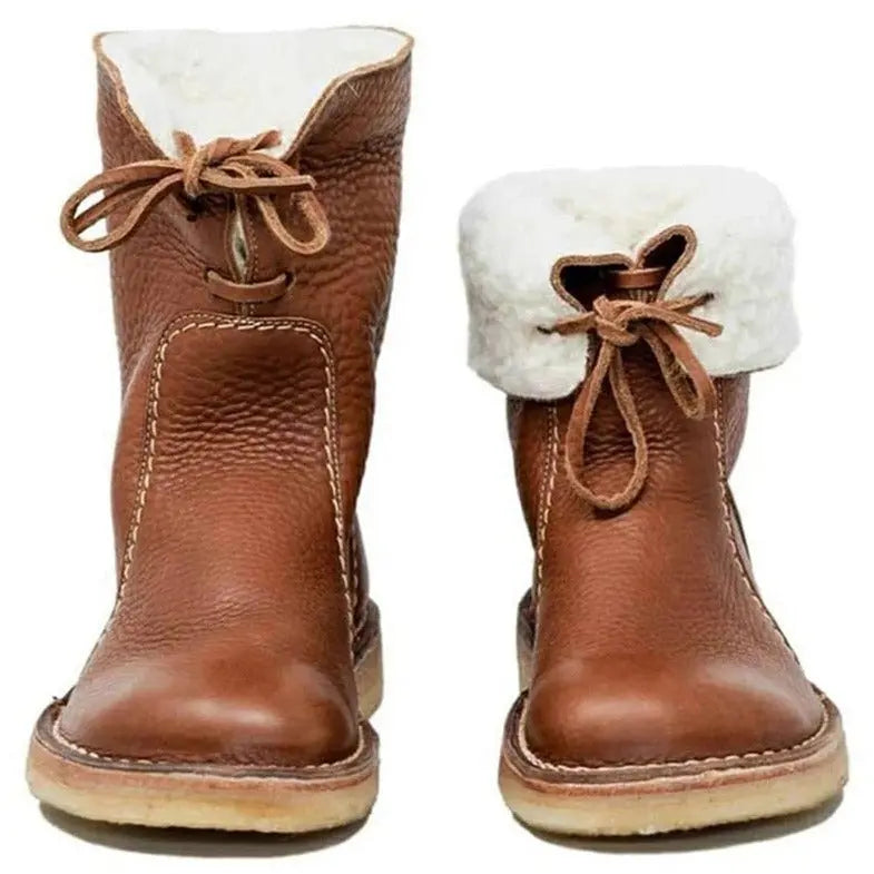 Winterproof Fleece Boots with Non-Slip Sole FOUR RIVAGE