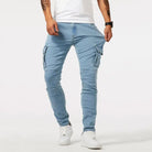 Premium Stretch Tapered Cargo Jeans FOUR RIVAGE