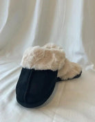 Fluffy Mule Slides – Faux Fur Lining FOUR RIVAGE