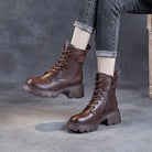 Ivyshape | Orthopedic Leather Boots Ivyshape