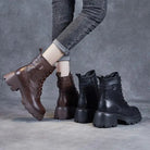 Ivyshape | Orthopedic Leather Boots Ivyshape