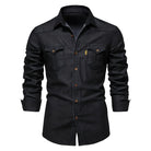 Adaptive Fit Cotton Denim Shirt FOUR RIVAGE