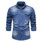 Adaptive Fit Cotton Denim Shirt FOUR RIVAGE