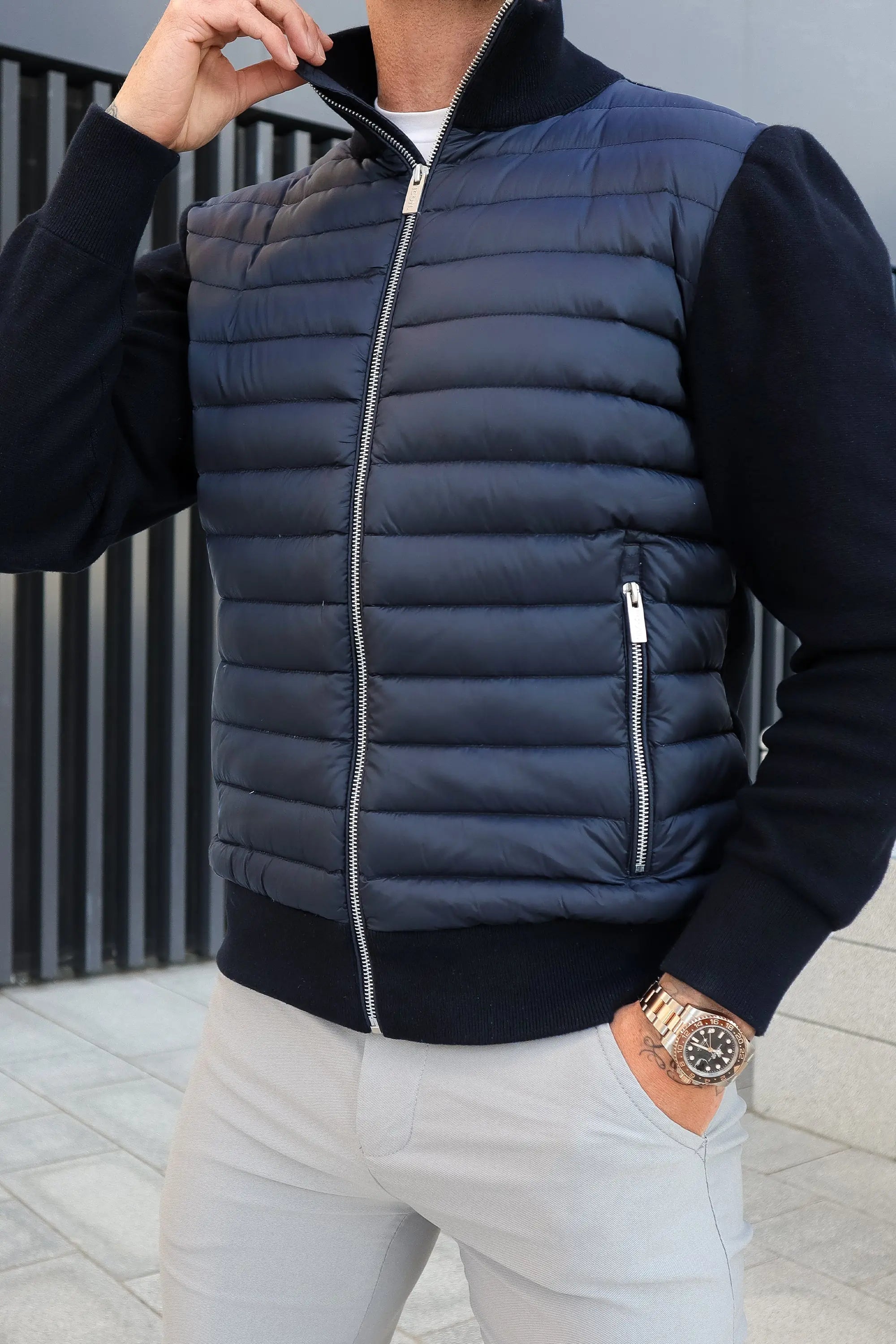 Modern Hybrid Quilted Jacket FOUR RIVAGE